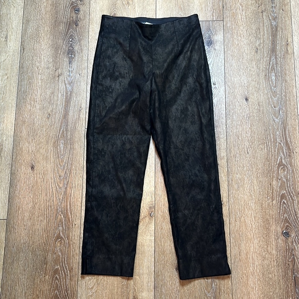 Equestrian Brand Brown & Black High Rise Straight Leg Pants Size S